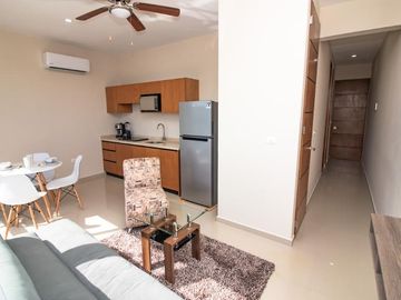 VENTA DEPARTAMENTO EN VENTA DE 1 HABITACION, EN EL CENTRO DE PLAYA DEL CARMEN
