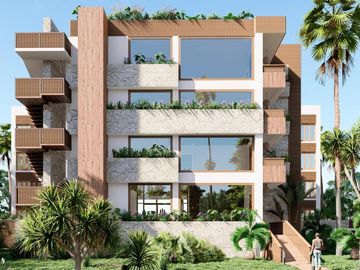 Lujoso departamento a pie de playa de 3 habitaciones y 3 baños en Mahahual