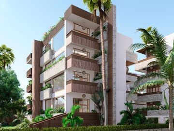 Lujoso departamento a pie de playa de 3 habitaciones y 3 baños en Mahahual