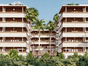 Lujoso departamento a pie de playa de 3 habitaciones y 3 baños en Mahahual
