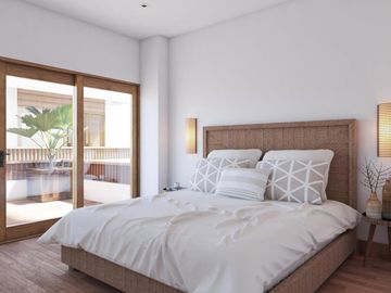 Lujoso departamento a pie de playa de 3 habitaciones y 3 baños en Mahahual