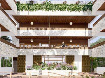 Lujoso departamento a pie de playa de 3 habitaciones y 3 baños en Mahahual