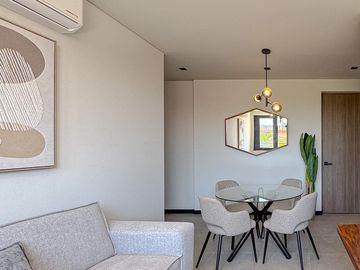 Departamento de 2 recámaras cerca de la playa en Playa del Carmen (1271)