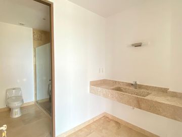 PUNTA TIBURON, Departamento en RENTA con vista al campo de golf y al manglar, 3 recamaras con baño