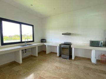 PUNTA TIBURON, Departamento en RENTA con vista al campo de golf y al manglar, 3 recamaras con baño