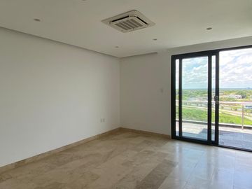PUNTA TIBURON, Departamento en RENTA con vista al campo de golf y al manglar, 3 recamaras con baño