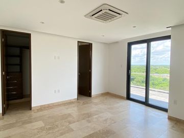 PUNTA TIBURON, Departamento en RENTA con vista al campo de golf y al manglar, 3 recamaras con baño