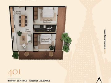 Tuna, Departamento en venta 304, Sector E, Bahías de Huatulco, Oaxaca
