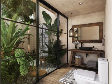Departamento en venta en Bacalar de 3 habitaciones con vista a la laguna
