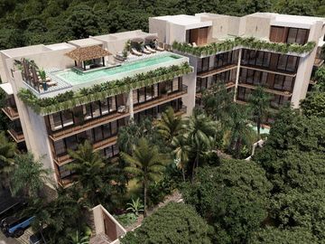 Departamento en venta en Bacalar de 3 habitaciones con vista a la laguna