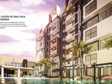 MAROMA RESIDENCIAL, Penthouse en VENTA de 2 recamaras, family room y roof