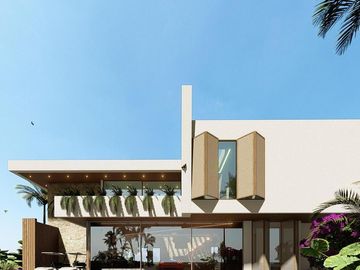 VILLA EN CANCÚN CON CAMPO DE GOLF, ALBERCA, PALAPA Y CANCHA DE FÚTBOL PRIVADA