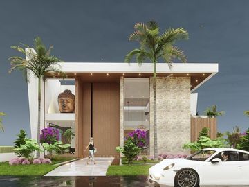 VILLA EN CANCÚN CON CAMPO DE GOLF, ALBERCA, PALAPA Y CANCHA DE FÚTBOL PRIVADA