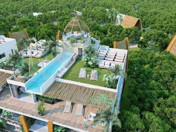 DEPARTAMENTO EN BACALAR DE 3 RECAMARAS CON VISTA A LA LAGUNA