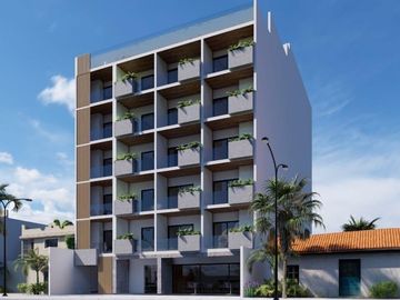 Estudio con vista al mar amueblado, equipado y con acabados de lujo