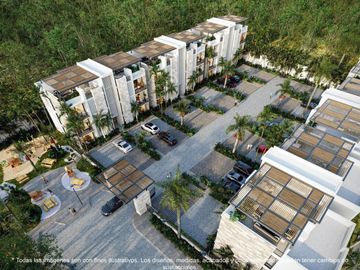 Departamento de 2 habitaciones en venta, a 10 minutos del mar, Playa del Carmen