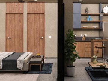 DEPARTAMENTO AMUEBLADO Y DECORADO EN EL CENTRO DE TULUM CON BEACH CLUB