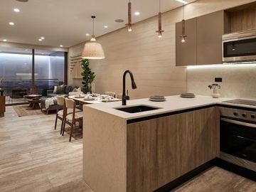 Venta de departamento en Cancun de 2hab con gimnasio y coworking