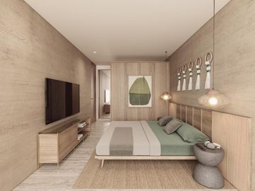 Venta de departamento en Cancun de 2hab con gimnasio y coworking