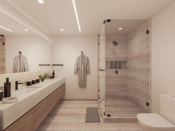 Venta de departamento en Cancun de 2hab con gimnasio y coworking