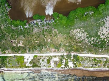 Terreno en Venta segunda linea de mar en Mahahual Entrega Inmediata