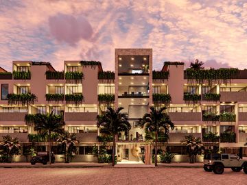 Departamento 1 habitación y alberca privada en venta en Tulum