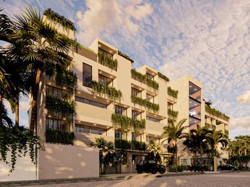 Departamento 1 habitación y alberca privada en venta en Tulum