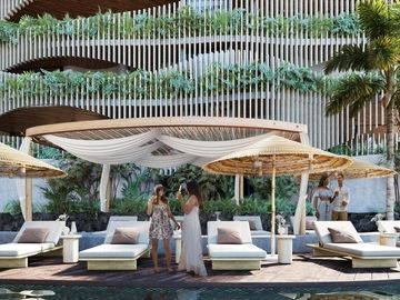 Penthouse beach front en venta en Bahia Tankah, Tulum de 3 habitaciones (MTK)