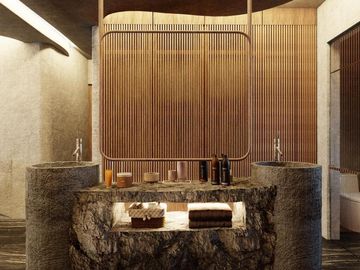 Penthouse beach front en venta en Bahia Tankah, Tulum de 3 habitaciones (MTK)