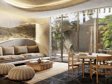 Penthouse beach front en venta en Bahia Tankah, Tulum de 3 habitaciones (MTK)
