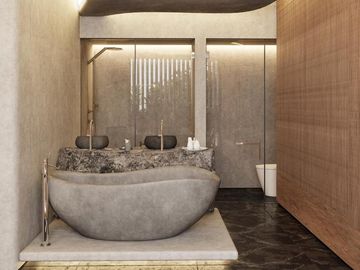 Penthouse beach front en venta en Bahia Tankah, Tulum de 3 habitaciones (MTK)
