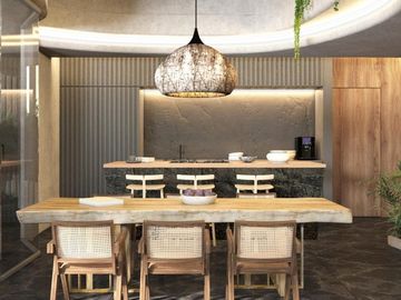 Penthouse beach front en venta en Bahia Tankah, Tulum de 3 habitaciones (MTK)