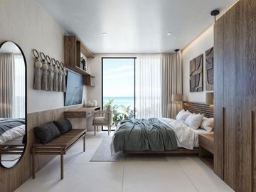 DEPARTAMENTO EN VENTA EN MAHAHUAL CON VISTA AL MAR Y ACCESO PRIVADO A PLAYA