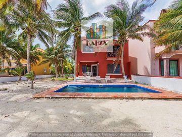 CASA FRENTE AL MAR EN RIVIERA MAYA PUERTO MORELOS