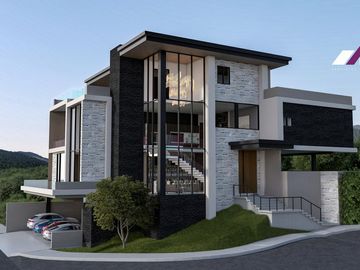 Casa en VENTA de 1,159 M2- Fraccionamiento SIERRA ALTA en CARRETERA NACIONAL en MONTERREY, 4 Niveles