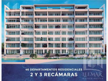 Departamentos en  PREVENTA, frente al mar, Torre Sorrento