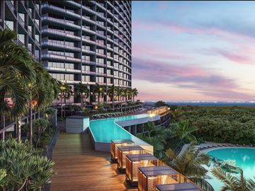 Departamento vista al mar con laguna artificial de 8,000 m2 en venta en Cancún