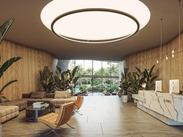 Departamento vista al mar con laguna artificial de 8,000 m2 en venta en Cancún