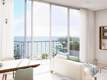 DEPARTAMENTO 2 HABITACIONES, CONDOMINIO BOUTIQUE FRENTE AL MAR ¡¡MEJOR OFERTA!!