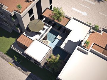 COL. LAS BAJADAS, Departamento en VENTA de 2 recámaras, con alberca y palapa