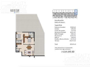 Departamento en Contry Sur