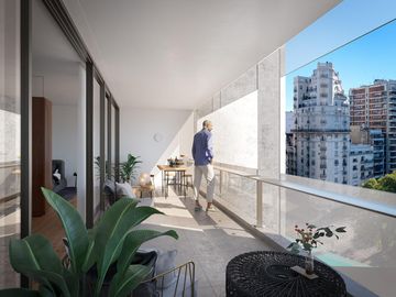 Impresionante piso a estrenar frente a plaza Vicente López. Financiación directa