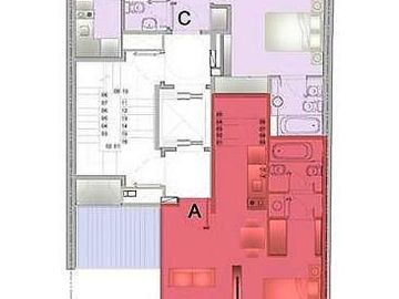 Loft con terraza propia. Todo luz y sol. Apto profesional.