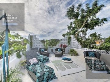 Casa enVENTA ENORME PROPIEDAD, OPORTUNIDAD DE NEGOCIO, HERMOSA CASA ADAPTADA COMO HOTELITO EN LA CRUZ DE HUANACAXTLE