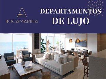 BOCAMARINA, Departamento en PRE-VENTA de 2 recámaras, frente al río
