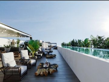 Departamento en Cancún con rooftop y alberca olímpica