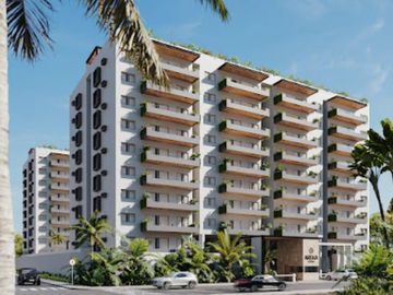 Departamento en Cancún con rooftop y alberca olímpica