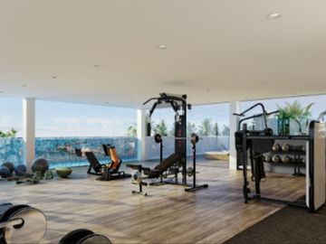 Departamento en Cancún con rooftop y alberca olímpica