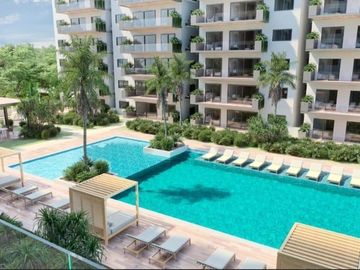 Departamento en Cancún con rooftop y alberca olímpica