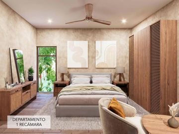 DEPARTAMENTO EN VENTA CON VISTA AL MAR, EQUIPADO Y AMUEBLADO EN MAHAHUAL